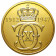 2012 * Medalla Dinamarca monograma Real Rey Christian X 1912-47