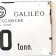 1960ca *Letrero Industrial Esmaltado "Officine Galileo, Elettromeccaniche - Battaglia Terme 50 Tonn." Italia (B+)