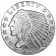 2015 * Troy Ounce 1 OZ Onza de plata "Estados Unidos - Indian Head"