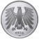 1976 * 5 marcos Alemania República Federal small eagle ceca D