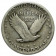 1927 (P) * 25 Cents Cuarto de Dólar Estados Unidos "Standing Liberty" cMBC
