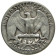 1956 (P) * Cuarto de Dólar (25 Cents) Plata Estados Unidos "Washington Quarter" (KM 164) BC