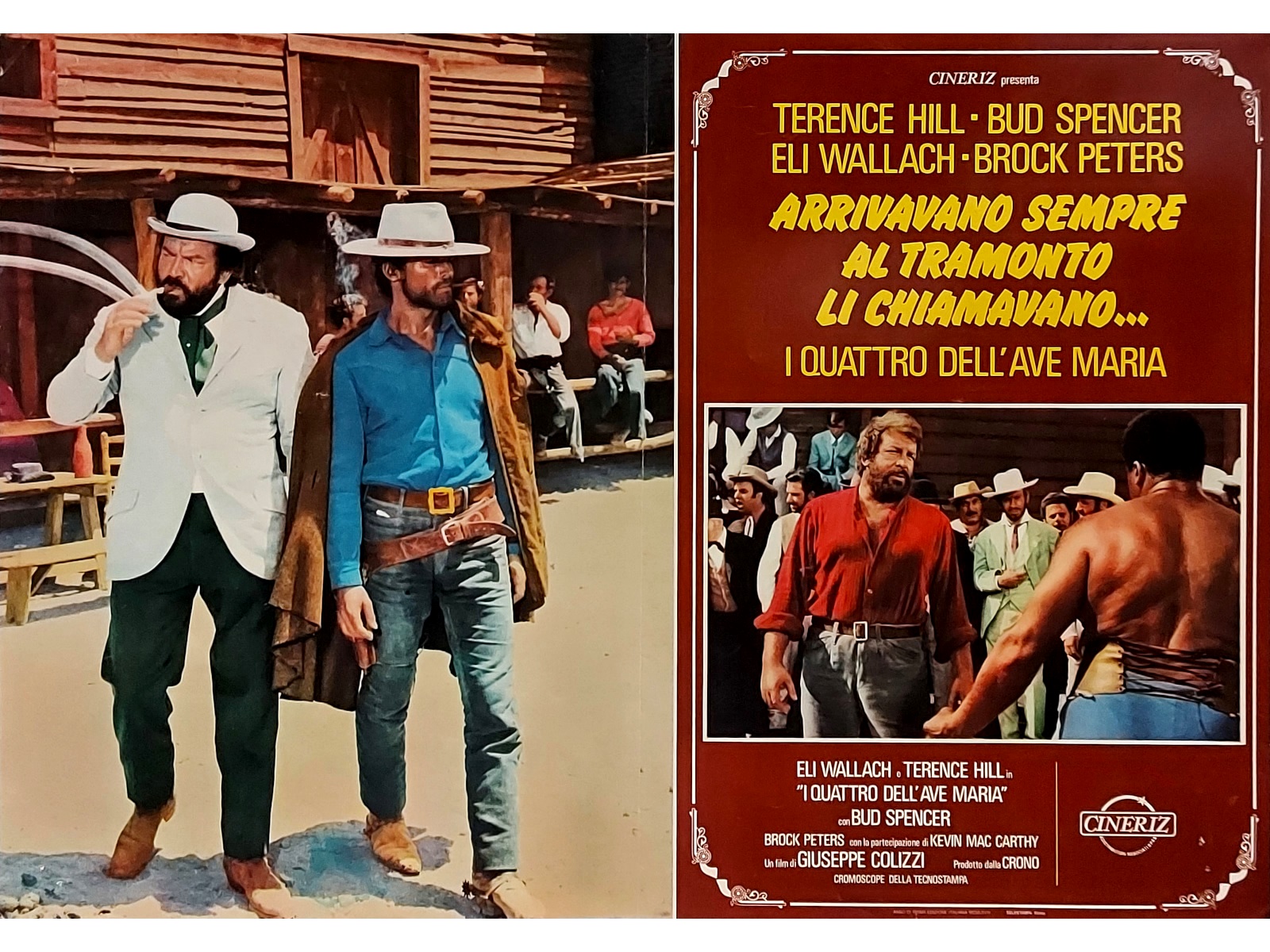 Le Tre Dell'ave Maria Significato 1968 * Movie Playbill "I QUATTRO DELL'AVE MARIA - Bud Spencer, Terence